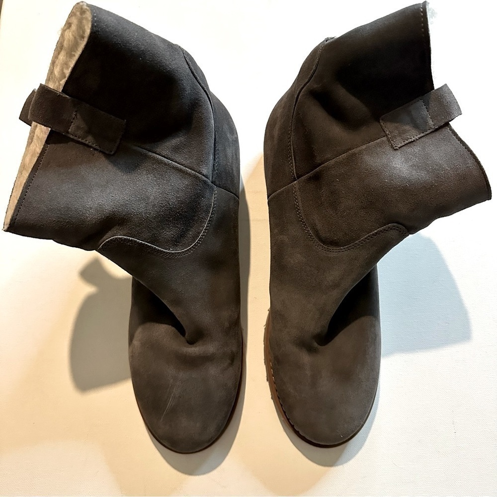 Boden Women's Grey Western Suede Pull On Ankle Boots Size US 10.5 / EU 42 - Picture 8 of 14